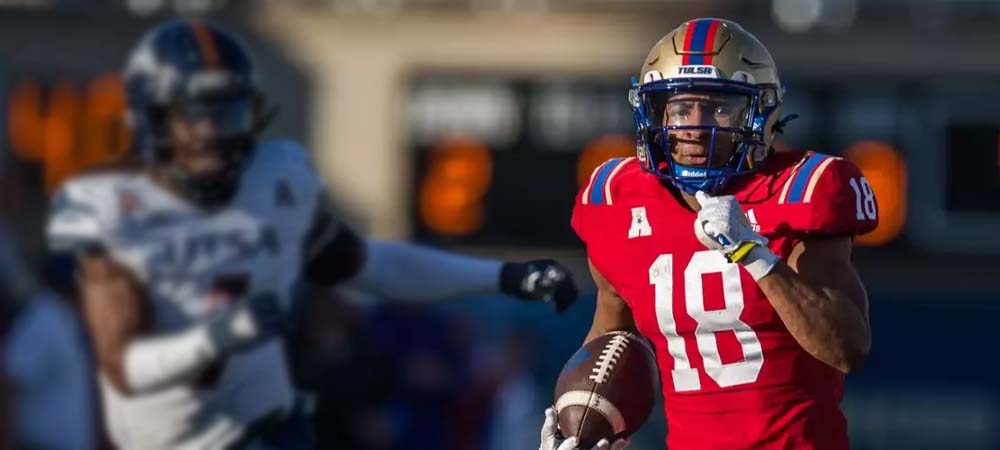 East Carolina vs Tulsa Prop Betting: Kamdyn Benjamin Receiving Yards, TD Odds