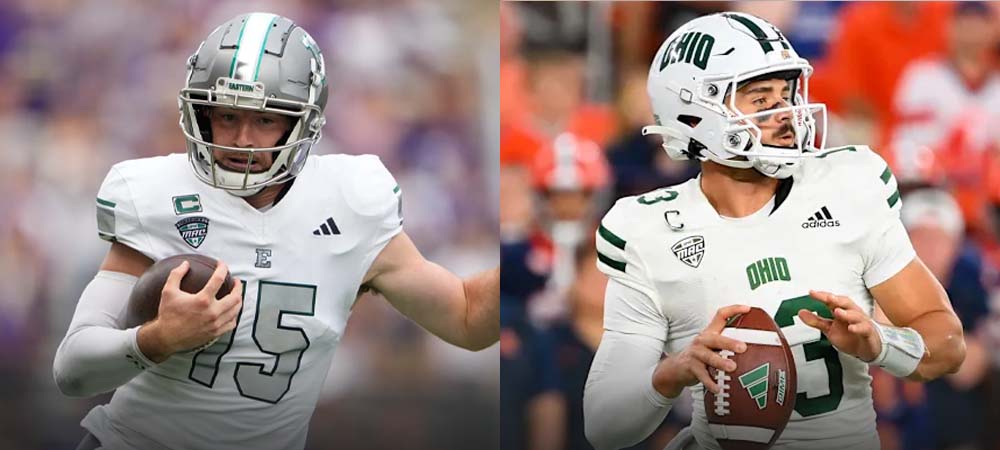 3 Betting Picks for Wednesday Night College Football: Eastern Michigan vs Ohio - Cole Snyder - Parker Navarro