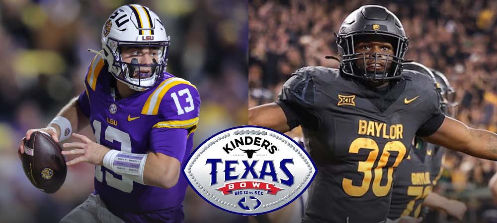 Best Bets For Baylor Vs. LSU Kinder’s Texas Bowl