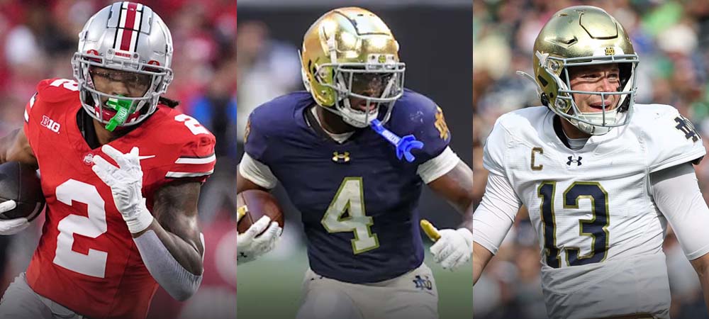 3 Anytime Touchdown Bets For Ohio State Vs. Notre Dame - Emeka Egbuka - Jeremiyah Love - Riley Leonard